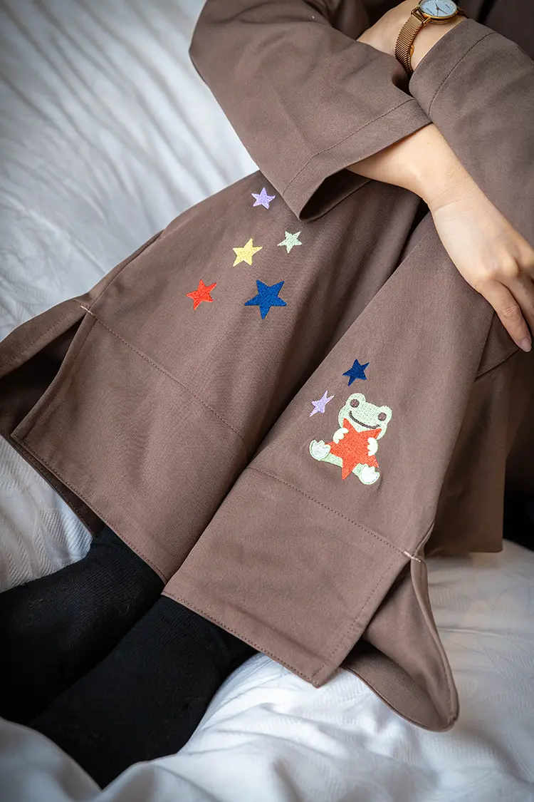 限定コラボパジャマ　ピクルス刺繍入り　※モデルは153cm