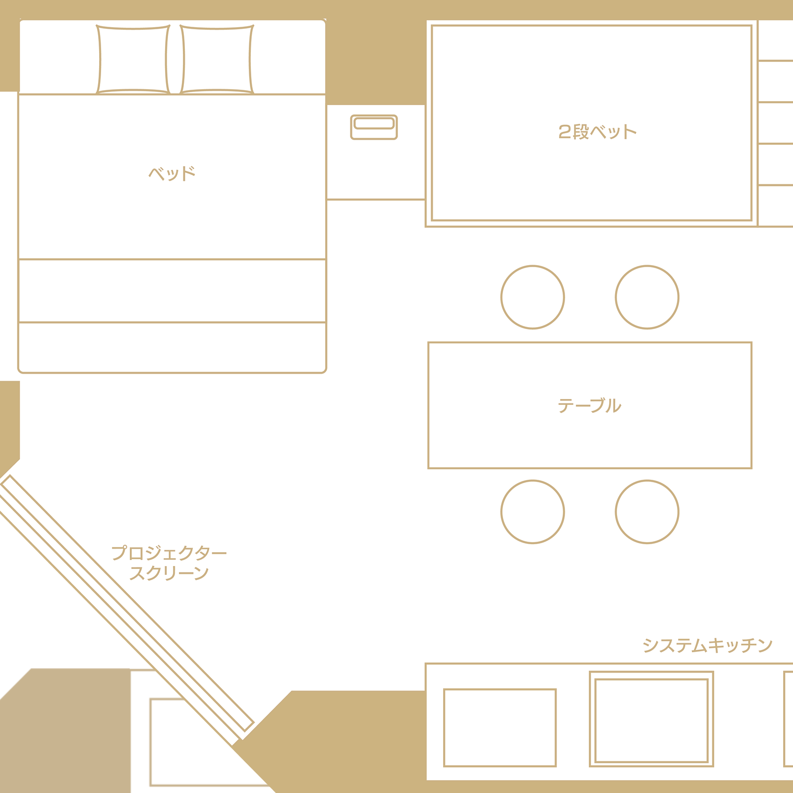 ワンフロア貸切の非接触型設計